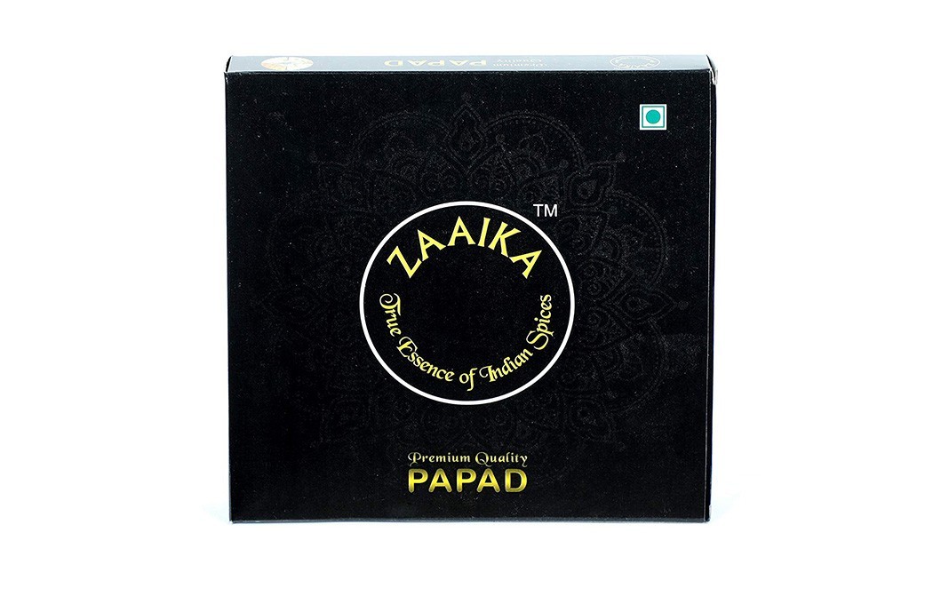Zaaika Kaali Mirch Papad    Box  500 grams